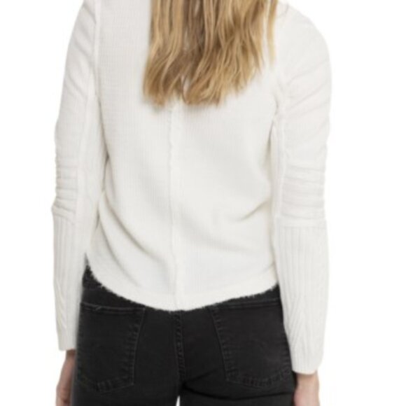 Free People WE THE FREE Swinging Cable Cuff Long Sleeve Shirt size XS - Picture 9 of 11